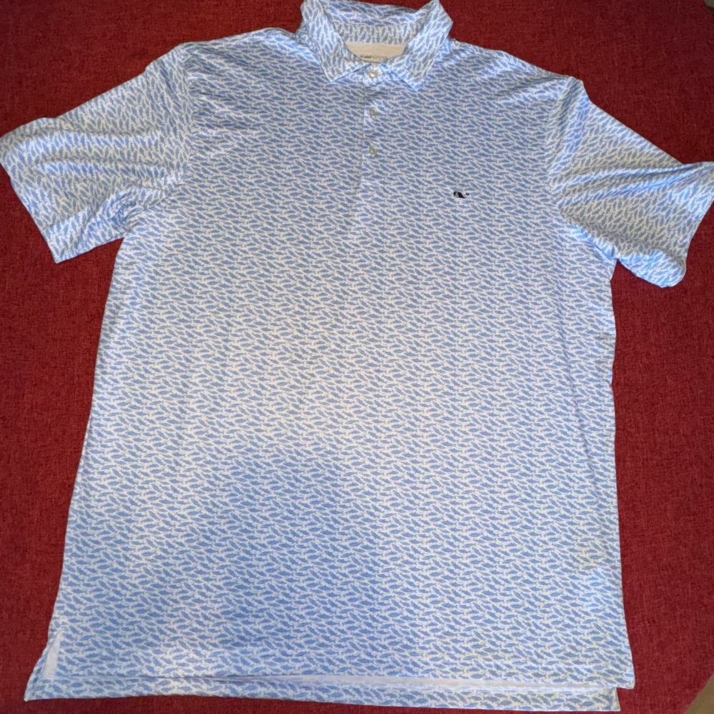 👉🏼NWOT👈🏼 VINEYARD VINES Men’s
On-the-Go Sankaty Fish Golf Polo Shirt XL - Picture 4 of 8